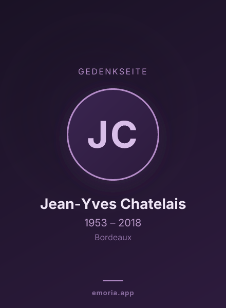 Gedenkportrait von Jean-Yves Chatelais