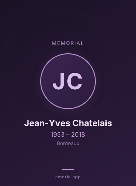 Memorial portrait of Jean-Yves Chatelais
