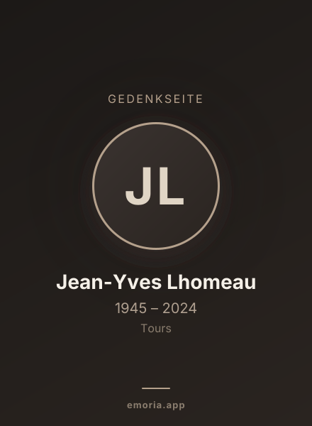 Gedenkportrait von Jean-Yves Lhomeau
