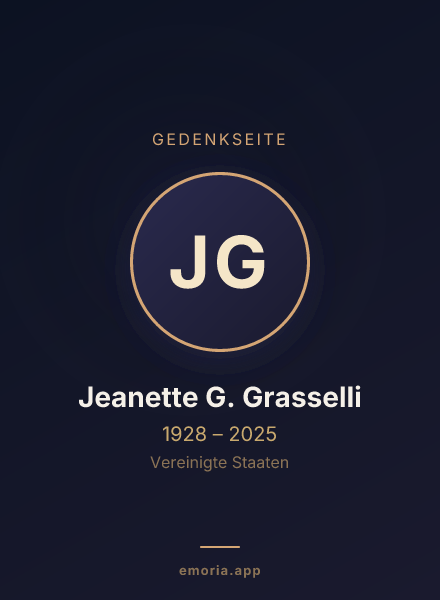 Gedenkportrait von Jeanette G. Grasselli