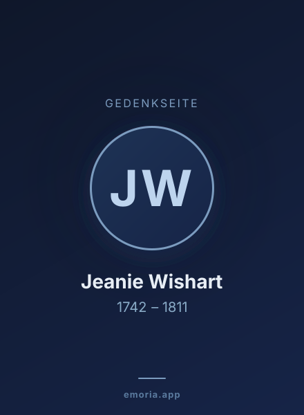 Gedenkportrait von Jeanie Wishart