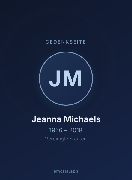 Gedenkportrait von Jeanna Michaels