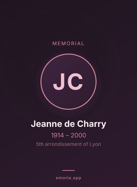 Memorial portrait of Jeanne de Charry