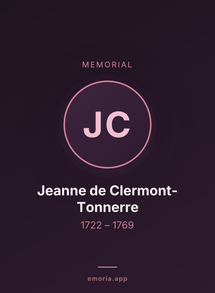 Memorial portrait of Jeanne de Clermont-Tonnerre