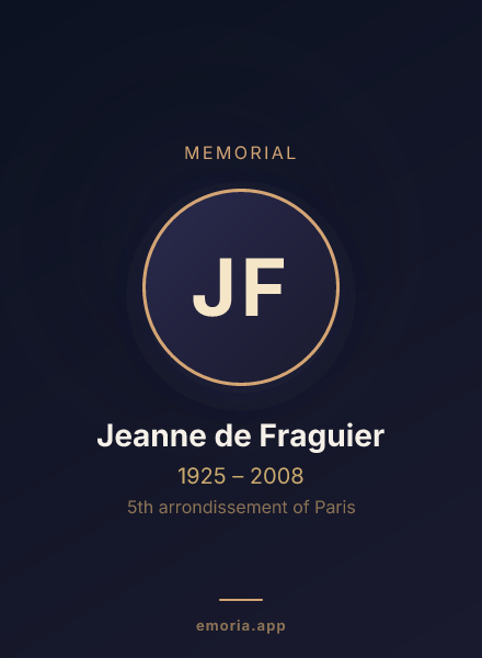 Memorial portrait of Jeanne de Fraguier