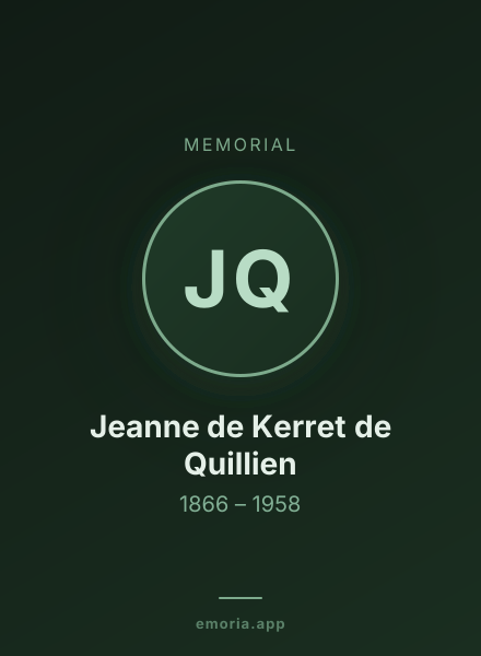 Memorial portrait of Jeanne de Kerret de Quillien