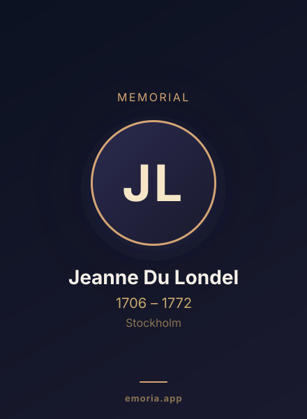 Memorial portrait of Jeanne Du Londel