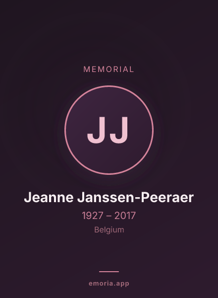 Memorial portrait of Jeanne Janssen-Peeraer