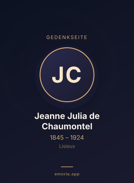 Gedenkportrait von Jeanne Julia de Chaumontel