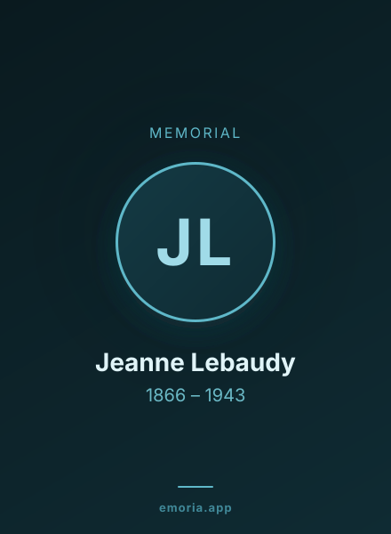 Memorial portrait of Jeanne Lebaudy
