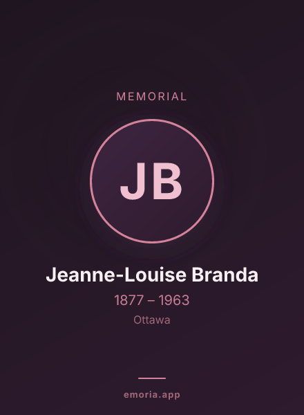 Memorial portrait of Jeanne-Louise Branda