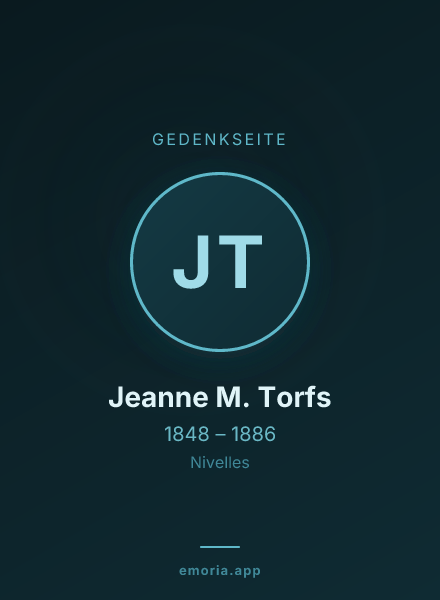 Gedenkportrait von Jeanne M. Torfs