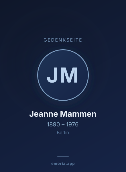 Gedenkportrait von Jeanne Mammen