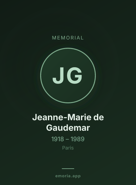 Memorial portrait of Jeanne-Marie de Gaudemar