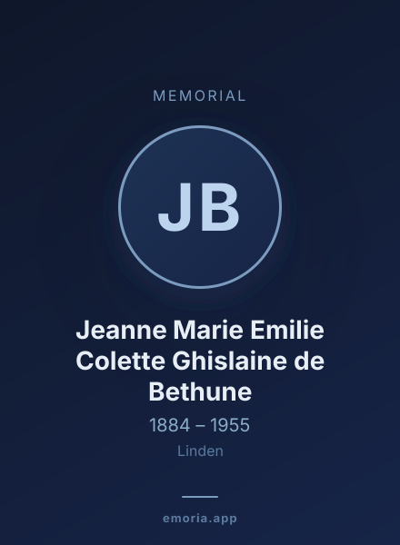 Memorial portrait of Jeanne Marie Emilie Colette Ghislaine de Bethune