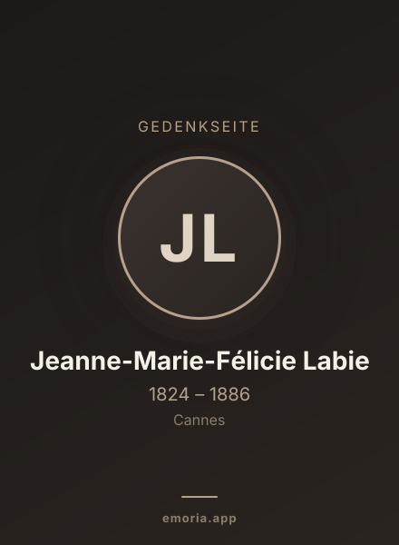 Gedenkportrait von Jeanne-Marie-Félicie Labie