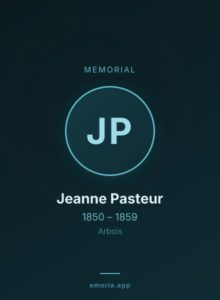 Memorial portrait of Jeanne Pasteur