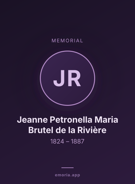 Memorial portrait of Jeanne Petronella Maria Brutel de la Rivière