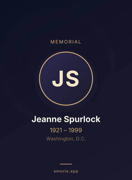 Memorial portrait of Jeanne Spurlock