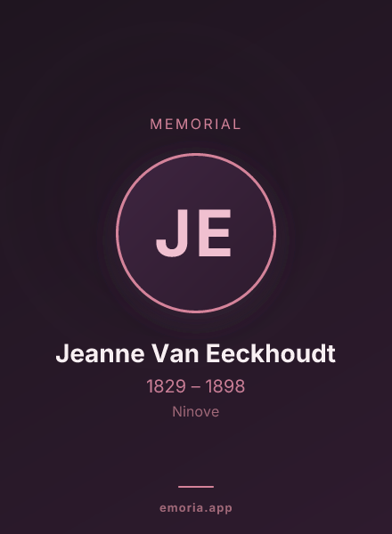 Memorial portrait of Jeanne Van Eeckhoudt