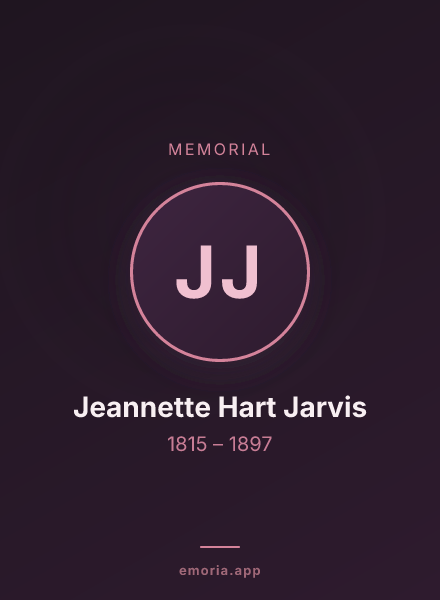 Memorial portrait of Jeannette Hart Jarvis