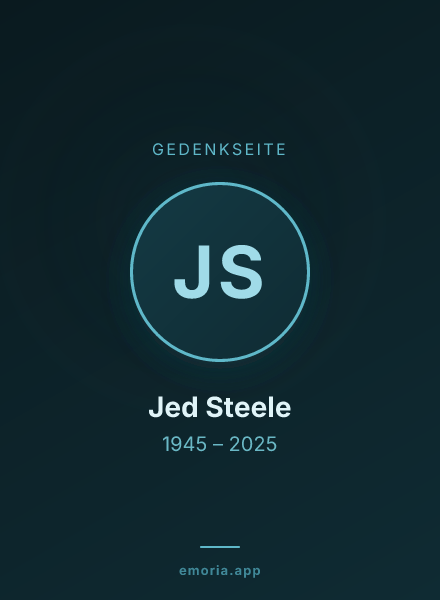 Gedenkportrait von Jed Steele