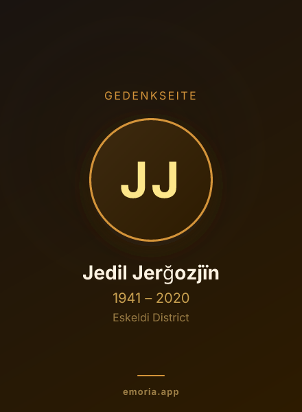 Gedenkportrait von Jedil Jerğozjïn