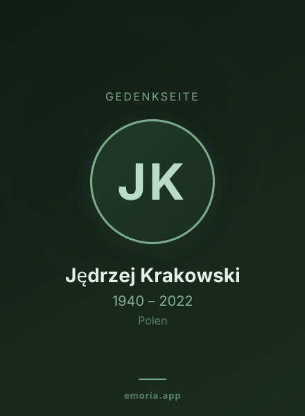 Gedenkportrait von Jędrzej Krakowski