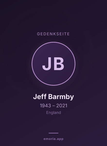 Gedenkportrait von Jeff Barmby
