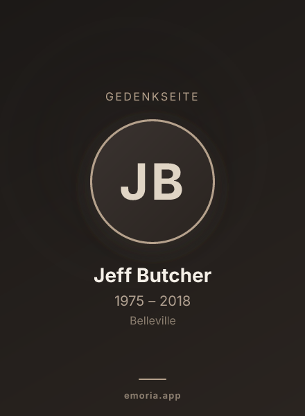 Gedenkportrait von Jeff Butcher