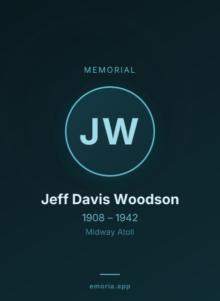 Memorial portrait of Jeff Davis Woodson
