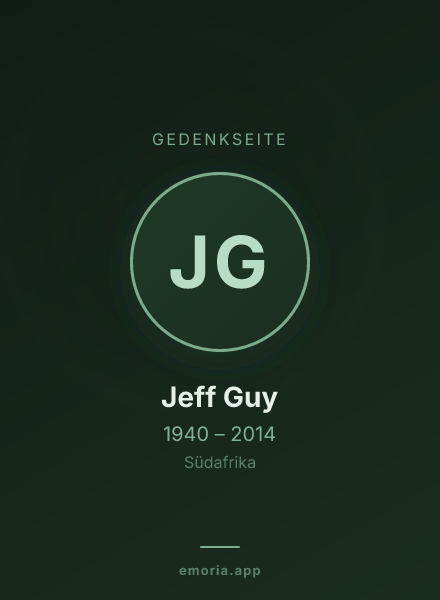 Gedenkportrait von Jeff Guy