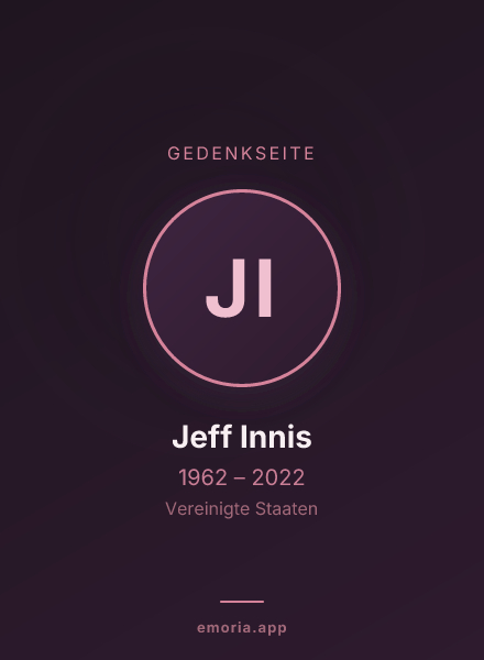 Gedenkportrait von Jeff Innis