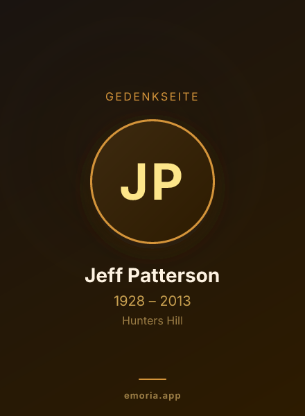 Gedenkportrait von Jeff Patterson