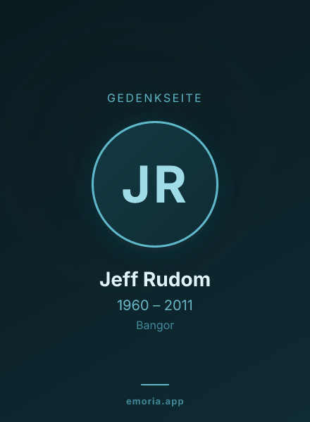 Gedenkportrait von Jeff Rudom