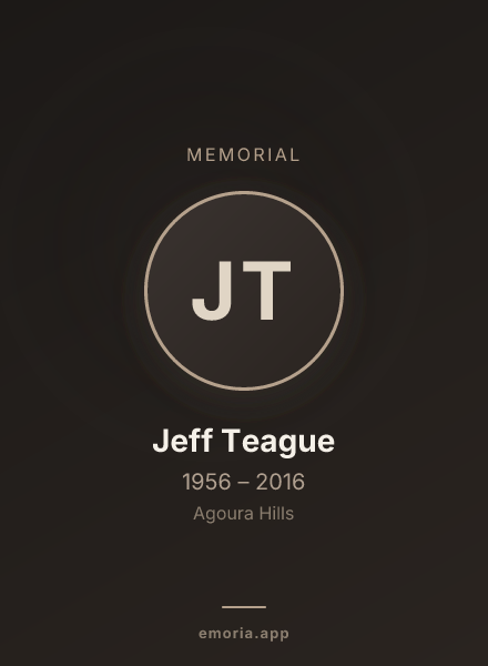 Memorial portrait of Jeff Teague