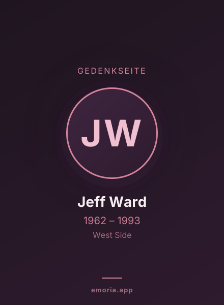 Gedenkportrait von Jeff Ward
