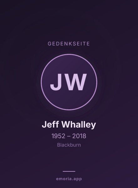 Gedenkportrait von Jeff Whalley
