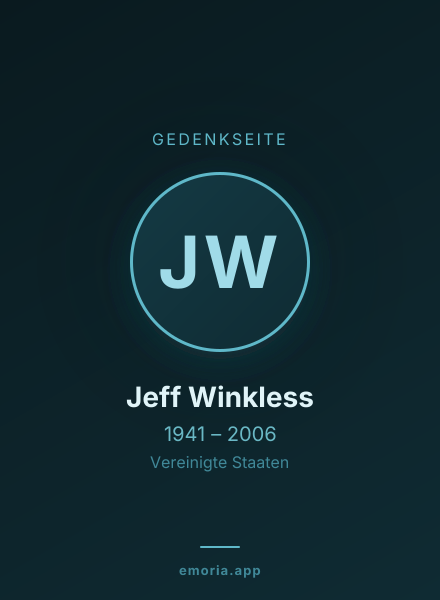 Gedenkportrait von Jeff Winkless