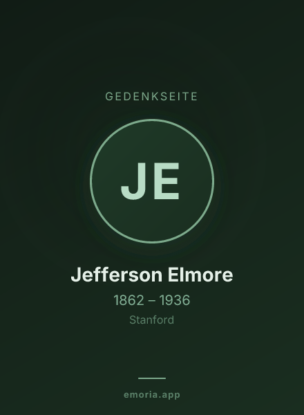 Gedenkportrait von Jefferson Elmore