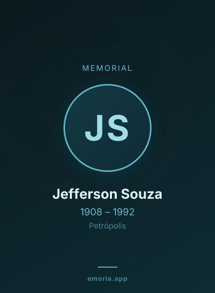 Memorial portrait of Jefferson Souza