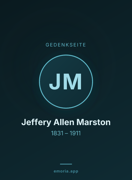 Gedenkportrait von Jeffery Allen Marston