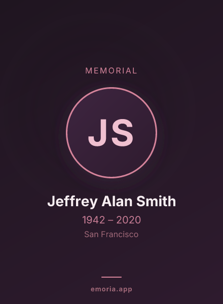 Memorial portrait of Jeffrey Alan Smith