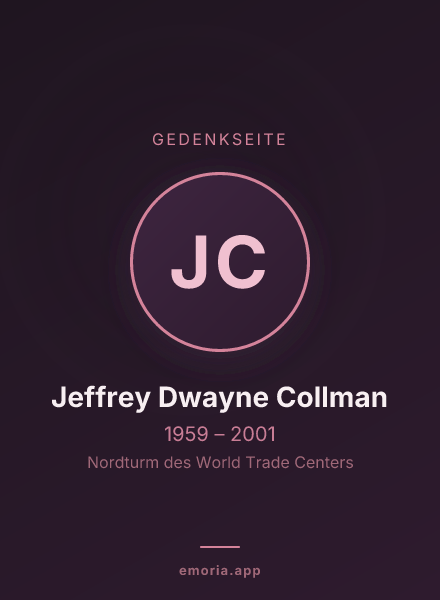 Gedenkportrait von Jeffrey Dwayne Collman