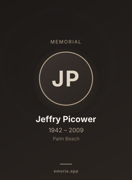 Memorial portrait of Jeffry Picower