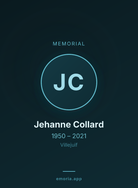 Memorial portrait of Jehanne Collard