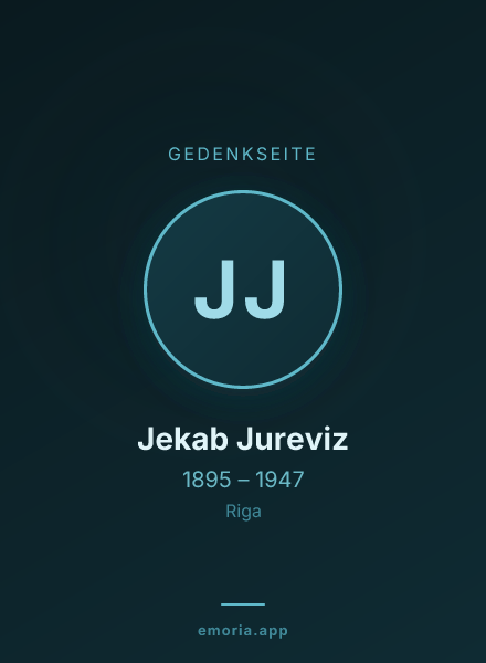 Gedenkportrait von Jekab Jureviz
