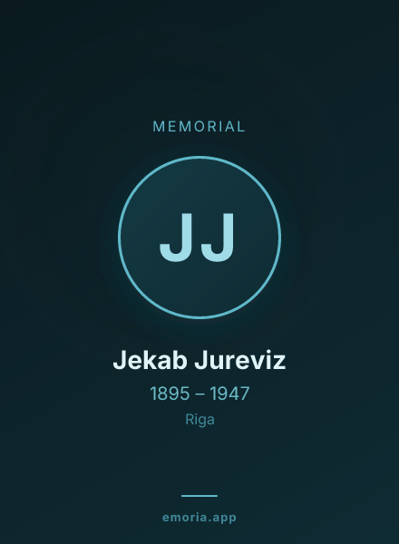 Memorial portrait of Jekab Jureviz
