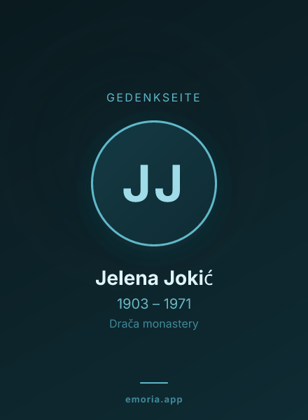 Gedenkportrait von Jelena Jokić