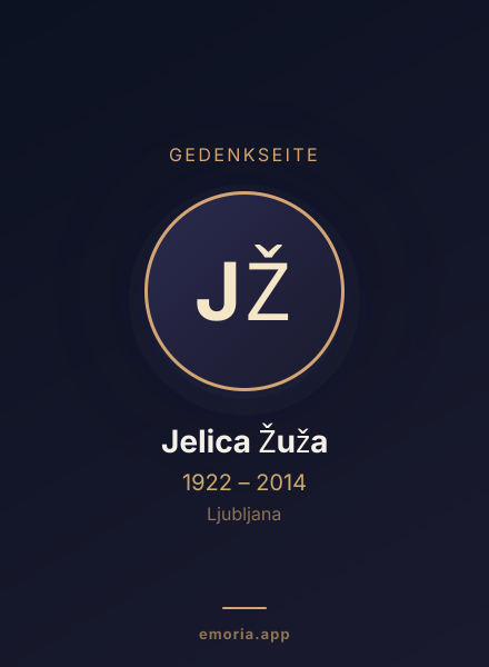Gedenkportrait von Jelica Žuža
